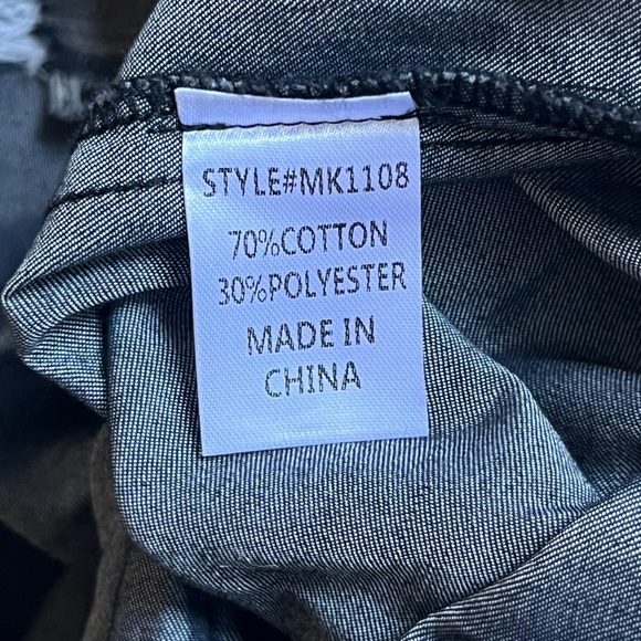 Mazik Distressed Black Denim Halter Top - Picture 6 of 7